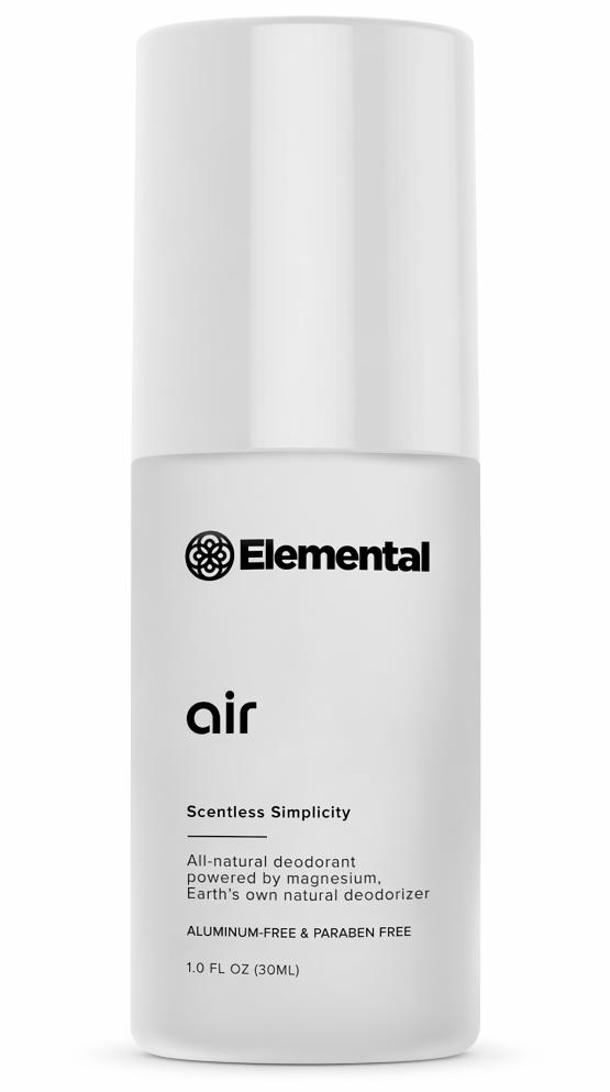 Elemental Air Scentless Simplicity deodorant bottle